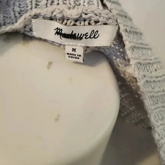 Madewell Bobble Pom Pom Balloon Sleeve Open Front Cardigan Sweater(M) - Picture 9 of 10